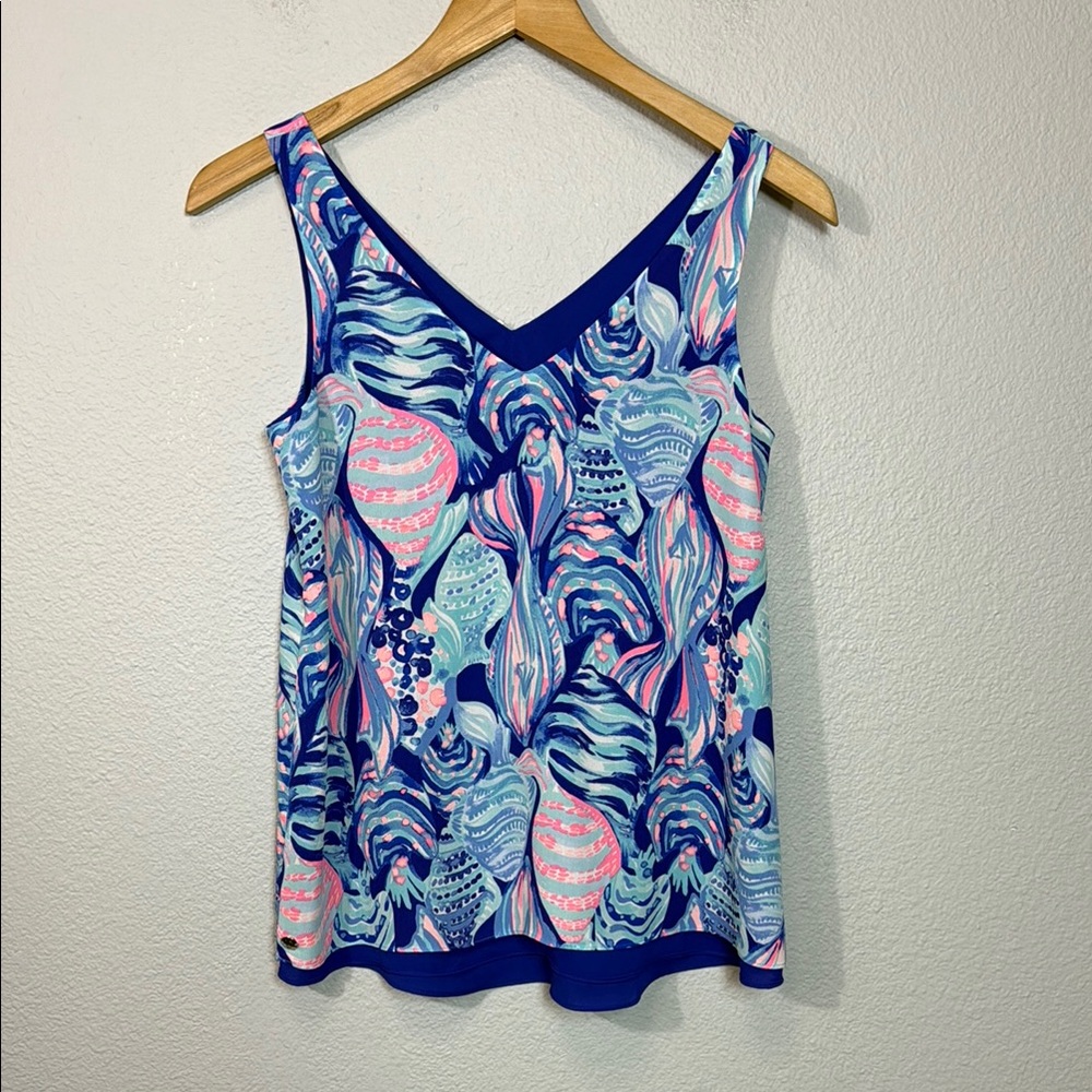 Lilly Pulitzer Reversible Vibrant Blue and Pink Women's‎ Top